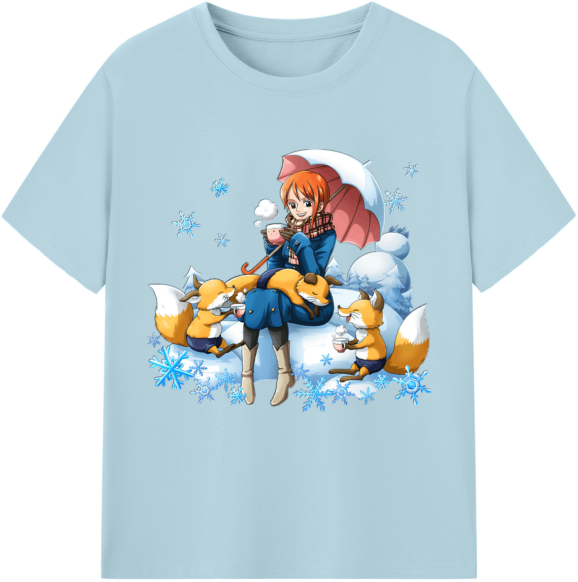 ワンピース ナミ ONE PIECE Nami 綿100％半袖Tシャツ（フロントプリント）